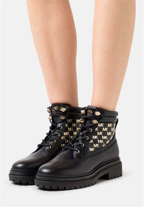 michael michael kors turner logo detail lace-up booties|Michael Michael Kors Women's Turner Lace.